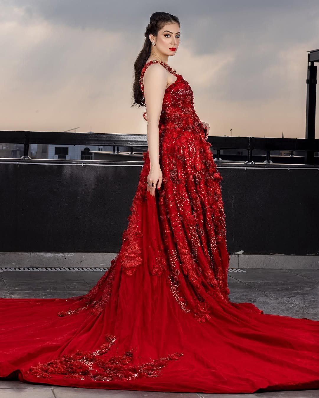 Pompadour Red Gown